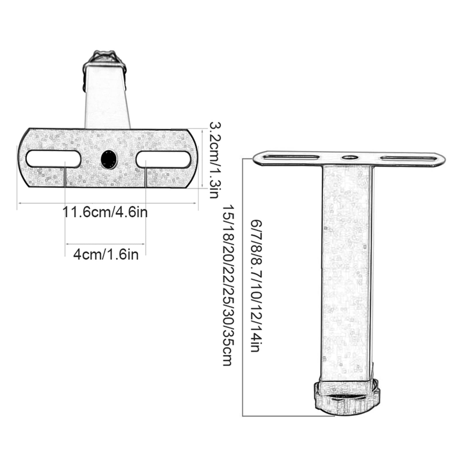 Gambe per Mobili Metallo,Piedini per Divani 15/18/22/25cm,Gambe per Tavoli Moderne T,Piedini Antiscivolo per Mobili TV,Letti,sedie,con Viti e Protezioni per Il Pavimento,White-35cm/14in