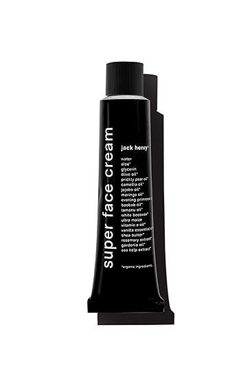 Jack Henry Super Face Cream - Lightly Scented Lightweight Hydrating Facial Moisturizer for Men & Women - Suitable for All Skin Types - Organic & Plant-Based (2 oz)