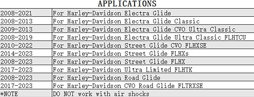 Miniatura 6 de VPZMT Kit de bajada de 1 pulgada para Harley Touring Street Glide, Road Glide, Ultra Limited, Special, bloques de bajada CVO con amortiguadores de