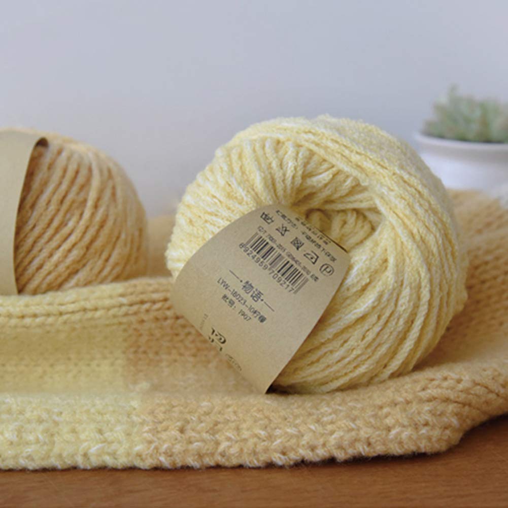 300G Gruesa Lana Merino Hilados de algodón, Bolas de 4 Colores Disponibles, Capa del suéter del mantón Sombrero, Suave y cálido,04