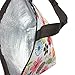 Mziart Oxford Cloth Insulated Lunch Bag Reusable Lunch Box Tote Bag Cooler Bag for Women Adults (Colorful Flowers)