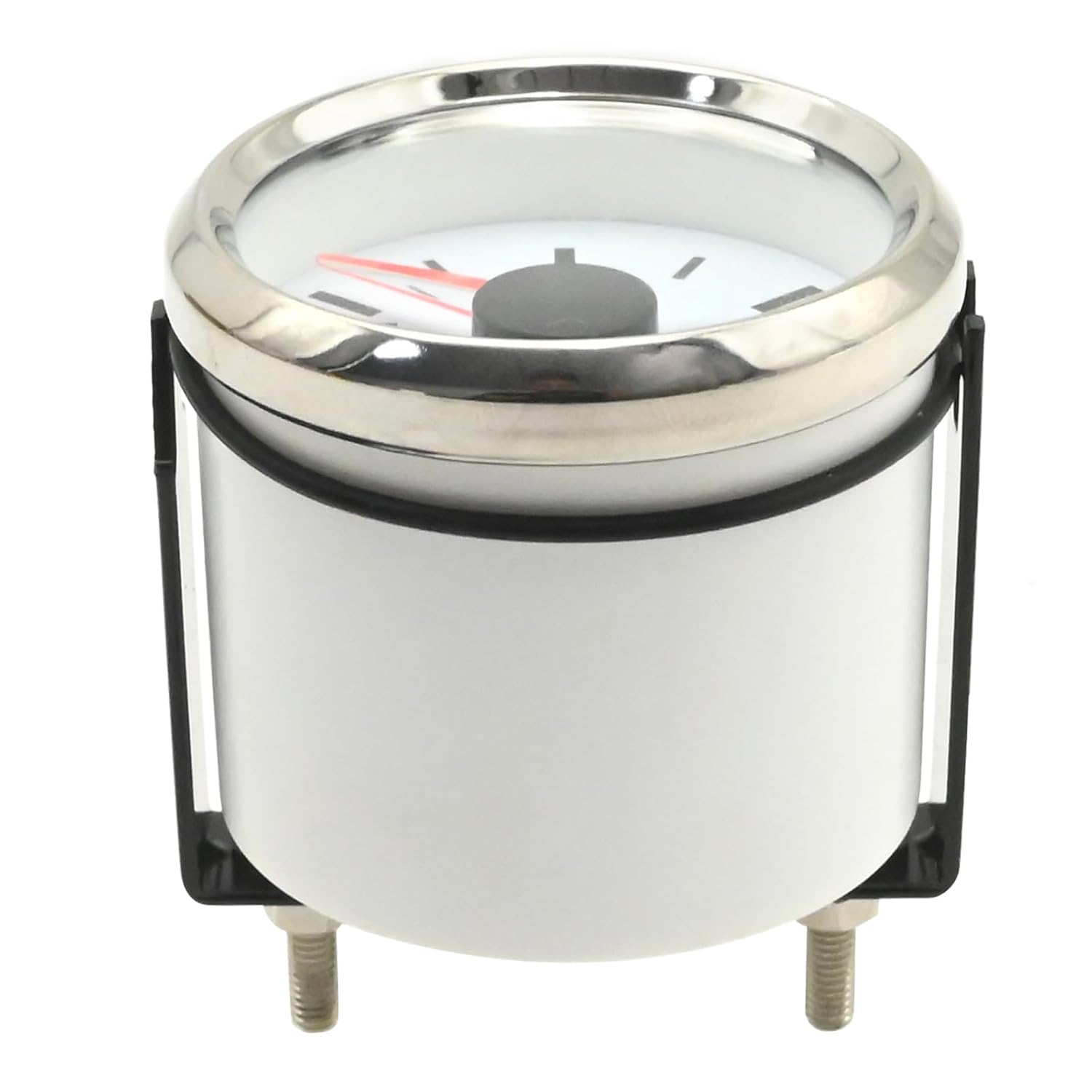 Anxingo 73-10 ohms Boat Fuel Level Gauge, White 52mm 9-32VDC Universal Boat Fuel Gas Tank Meter for Marine Car RV Yacht Motorcycle Automotive