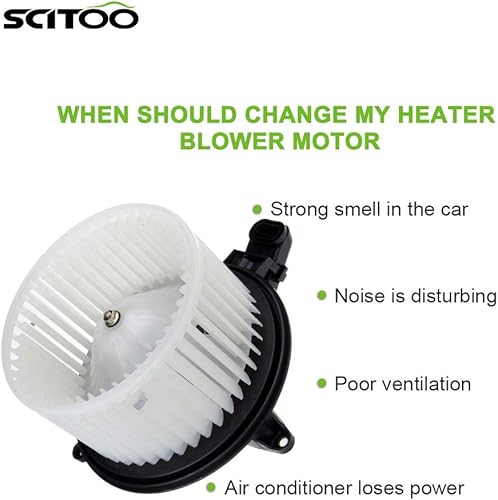 Miniatura 8 de SCITOO Motor de soplador de calentador de plástico ABS para Ford con ventilador, motores de sopladores HVAC aptos para 2009-2014 para Ford
