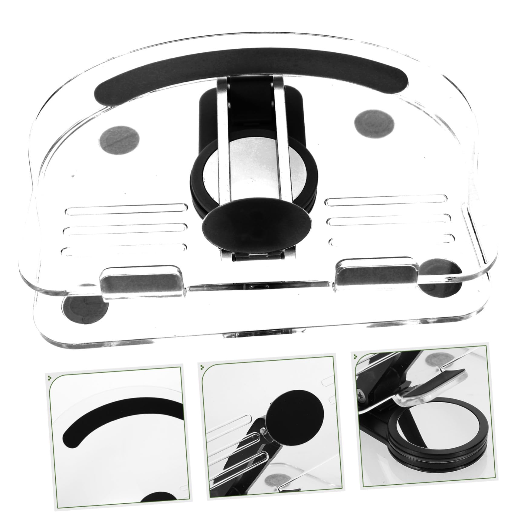 TEHAUX Soporte Plegable para Tableta de Escritorio, Ajustable y Estable Ángulo Regulable para Uso en Oficina