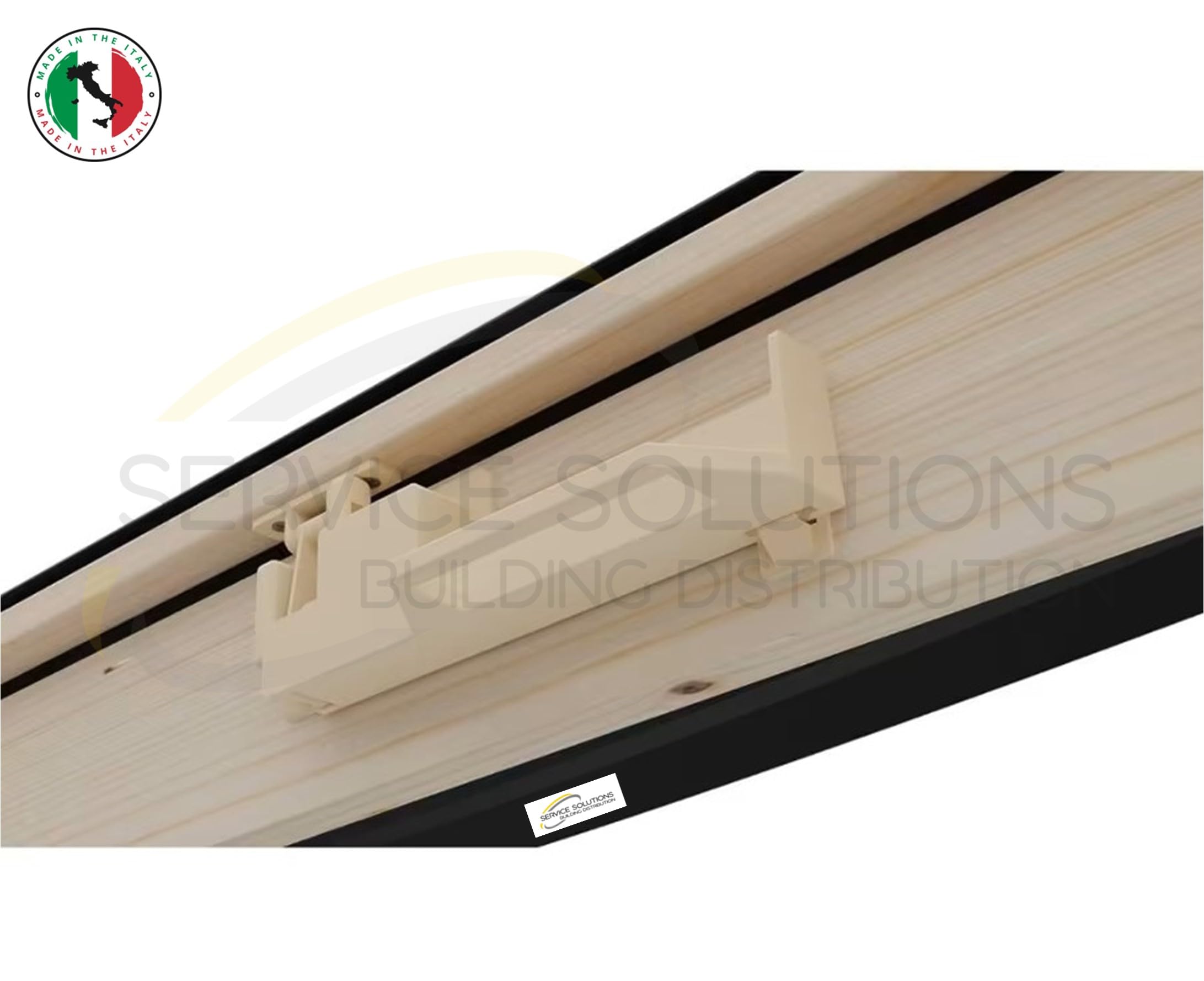 Lucernario Per Tetto In Alluminio E Legno - Vetro Isolante 4-9-4, 48x90 Cm, Apertura Vasistas - Foto 7