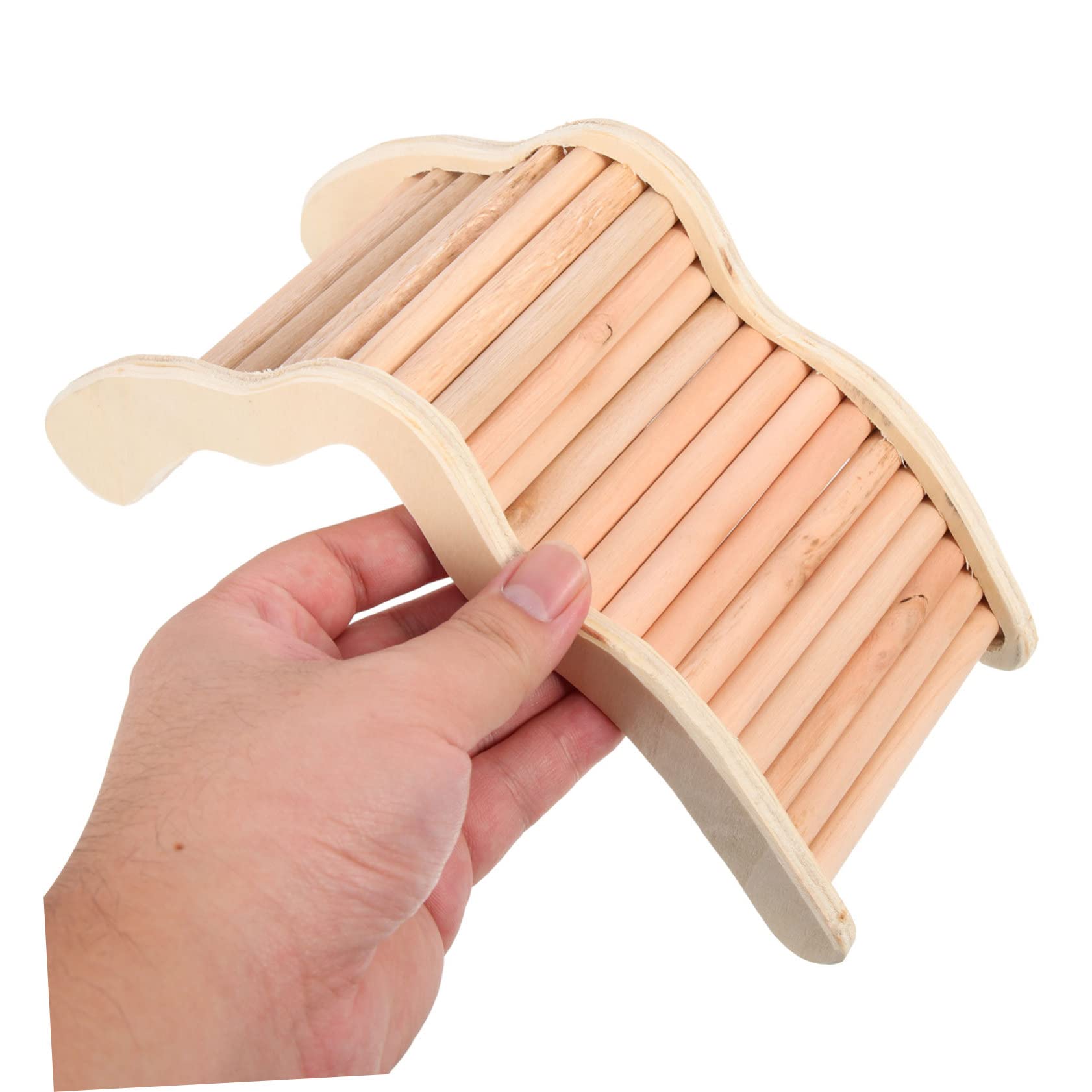 Beavorty 2 Pz Ponte di Legno per criceti Accessorio per criceti Scala per ratti in Legno Criceto Arredamento Scala Decorativa per criceti Scala per criceti in Legno l'uccello