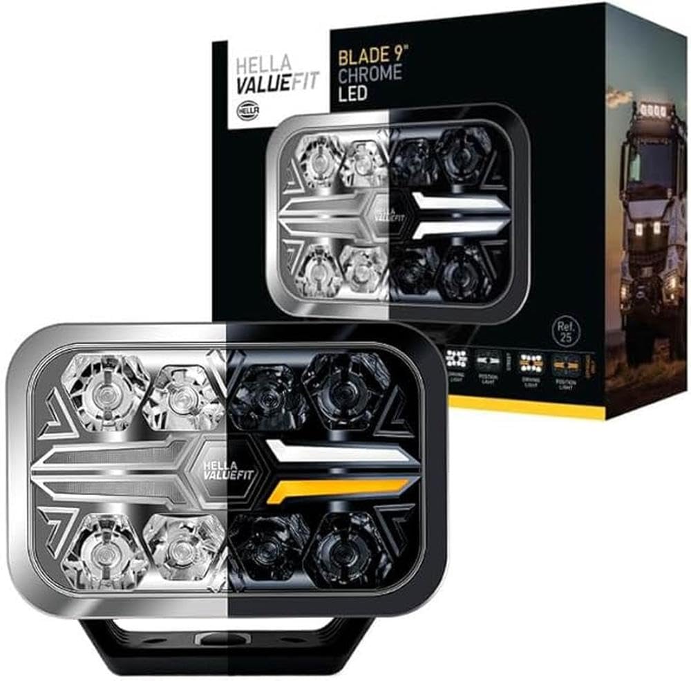 HELLA VALUEFIT Luce Demarcazione Laterale LED Gialla - 12V Per Esterno Con Cavo 150mm - Foto 11