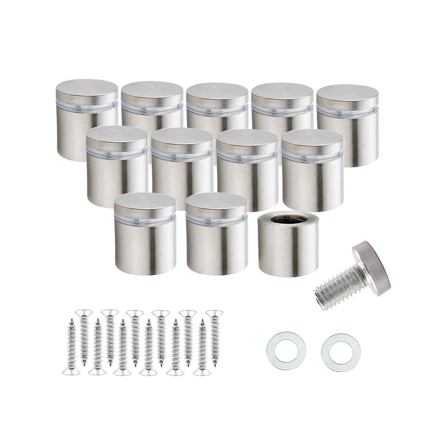 Support de fixation murale en acier inoxydable anti-corrosion pour miroir et verre 16x20mm