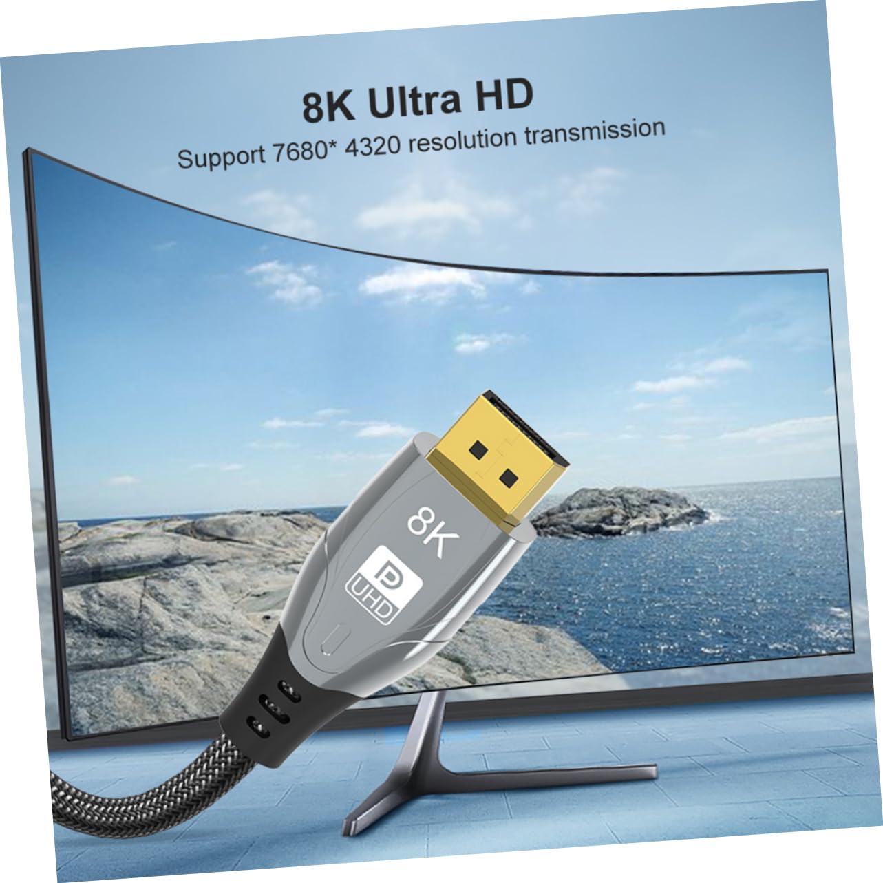 KICHOUSE 2m Displayport Extension Cable Version for Monitors Projectors and Tvs High Definition Video and Audio Signal Transfer Compatible Laptop