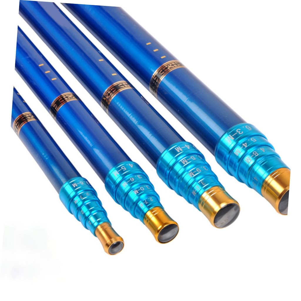 Canna da Pesca Retrattile in Carbonio 63 M Canna da Pesca Corta Leggera Impugnatura Antiscivolo Laghi e Mare Compatta
