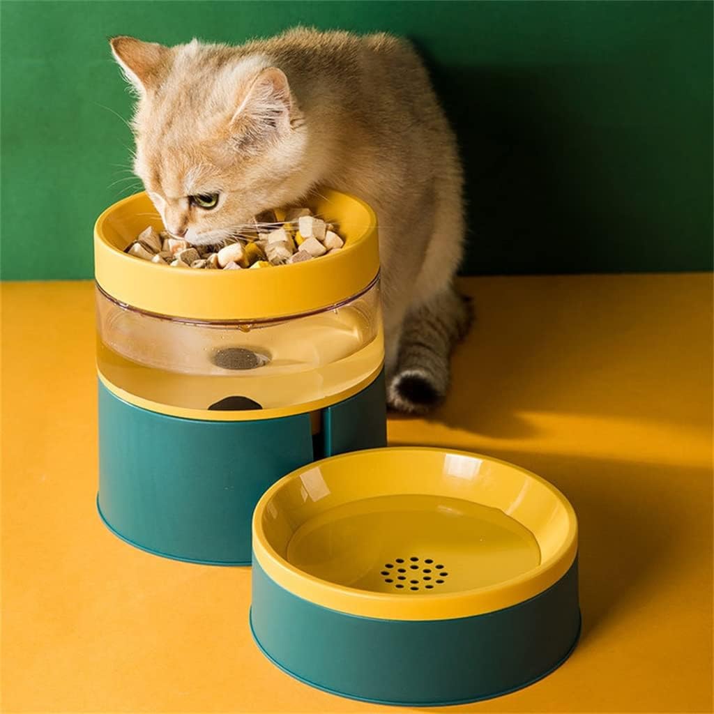 Pet Dog Drinking Feeder Bowl Automatic Cat Water Fountain Puppy Food Holder Dogs Cats Dispenser Accessories(Black) image 2
