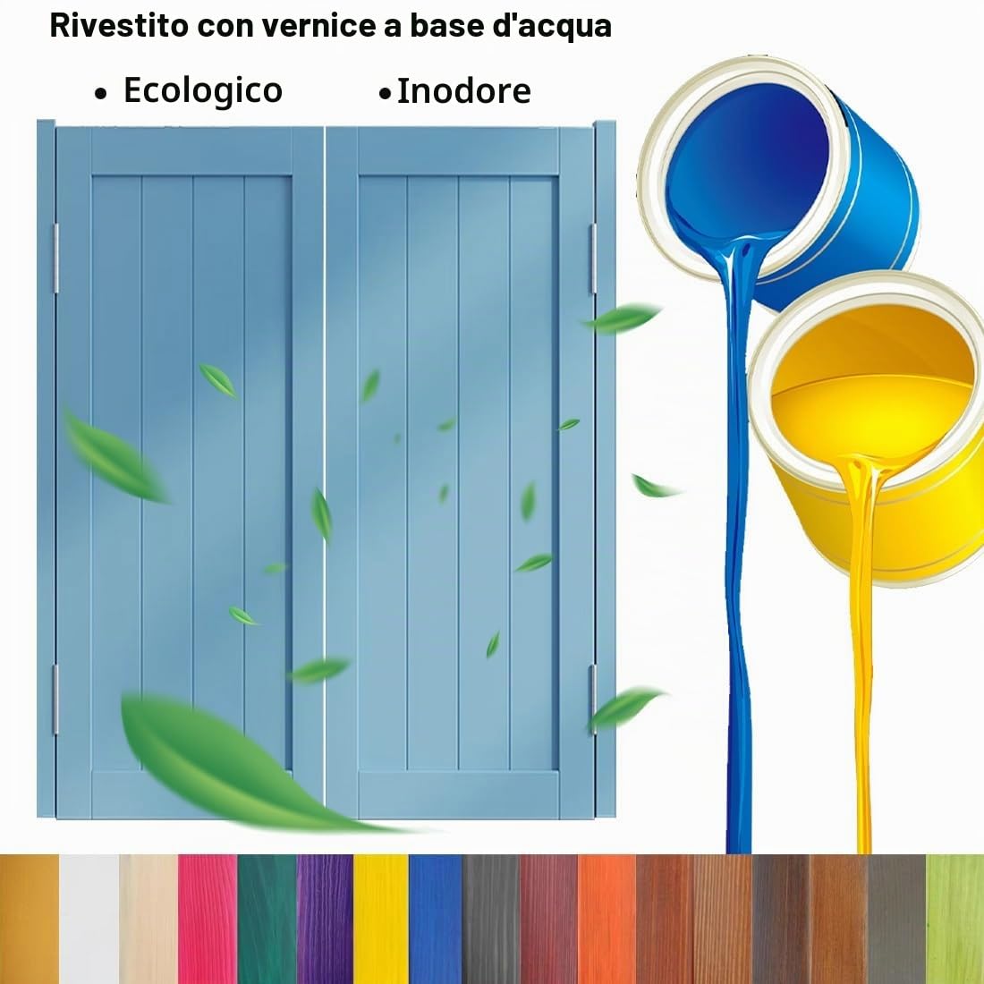 Porte Interne In Legno, Porte del Caffè Oscillanti, Porta a battente, 2 ante Porte da Saloon, Chiusura Automatica, Porte Interne for Partizione Bancone Entrata Ristorante(Nero,74 * 100cm)