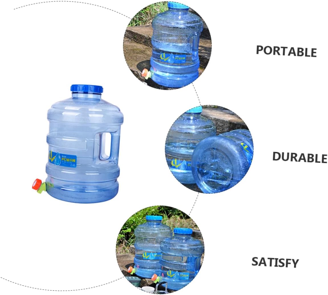 1pc Portable Outdoor Water Bucket Faucet Water Container for Car Camping Hiking and Self-driving Storage