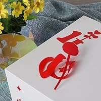 Vista 4 de Cajas de regalo blancas de 16 unidades, caja de regalo plegable con tapa y cierre magnético, embalaje para pequeñas empresas, fiestas, boutiques