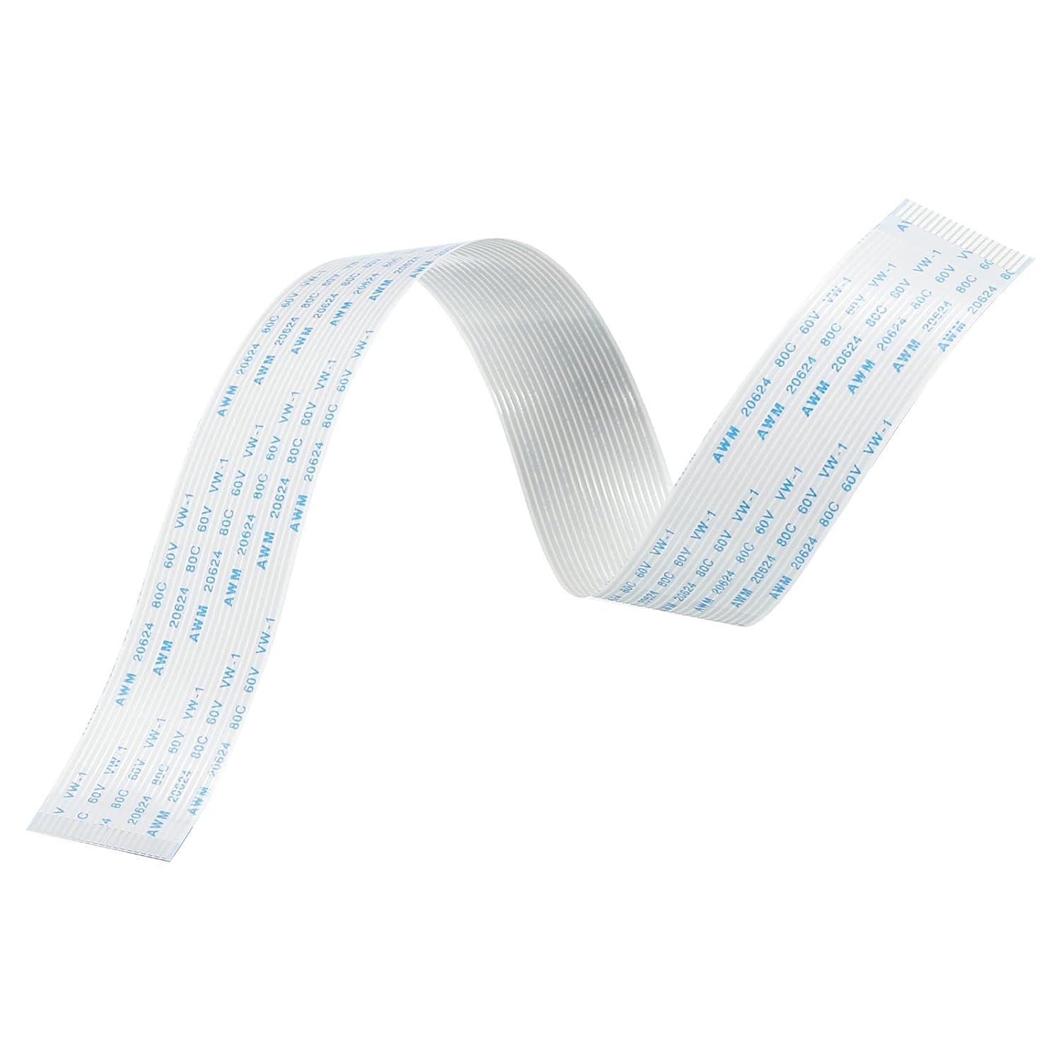 MECCANIXITY Flexible Flat Cable Extension Ribbon Cables 4 Pins 1.0mm Pitch 200mm for 3D Printer, DIY, Camera, Screen and DVD Player Connector A Type Pack of 5
