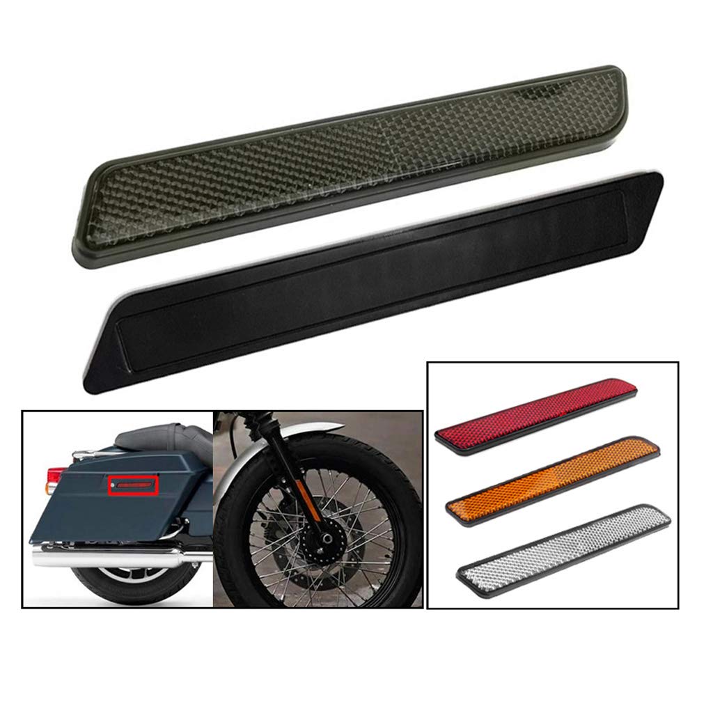 Shekhawat 161X22X6Mm Reflector For Harley 883 1200 48 Glide Saddlebag Latch Visibility