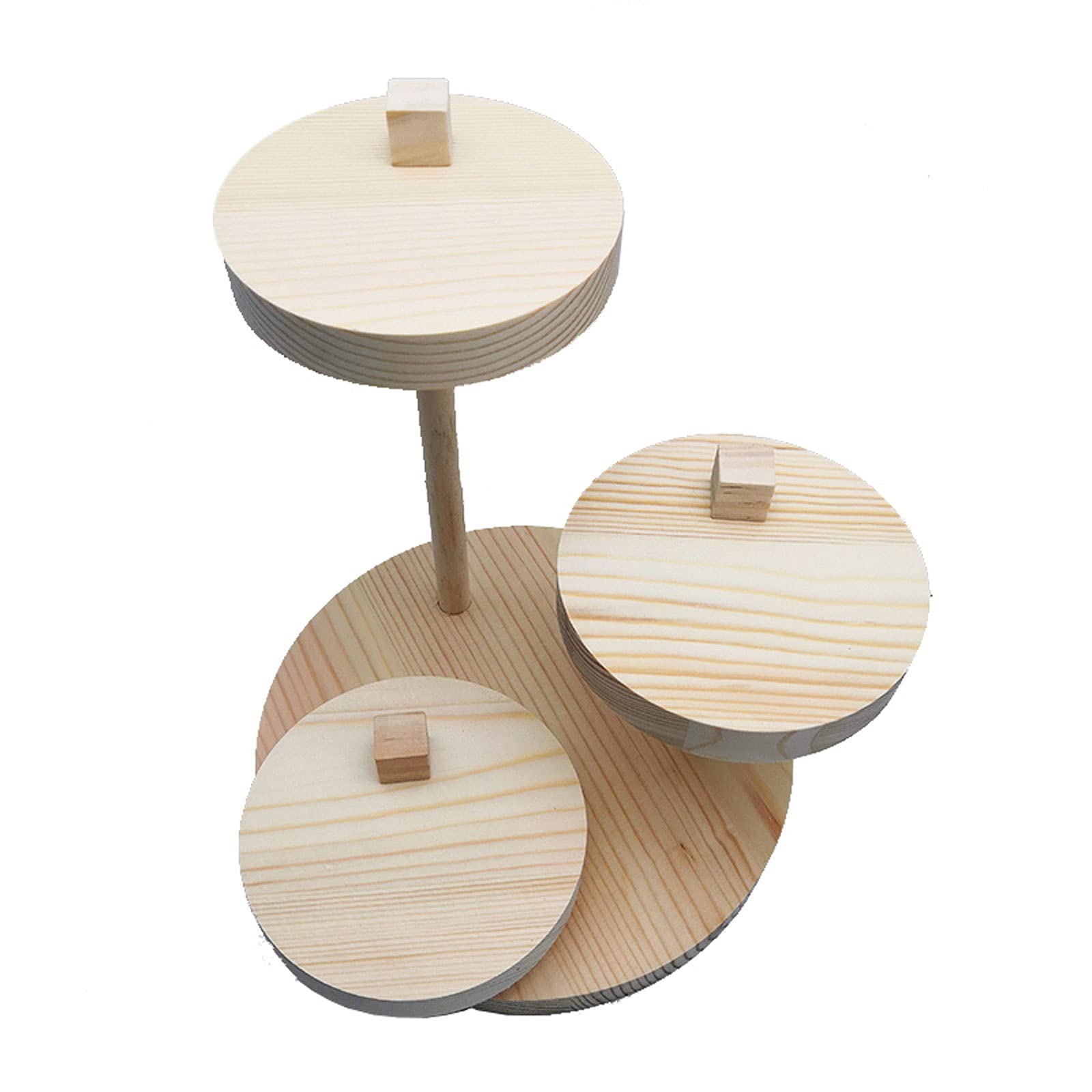 Espositori per occhiali Porta occhiali in legno massello a 3 strati, espositore for occhiali rotondo fatto a mano for la decorazione della casa della scrivania dell'ufficio Visualizza alzate