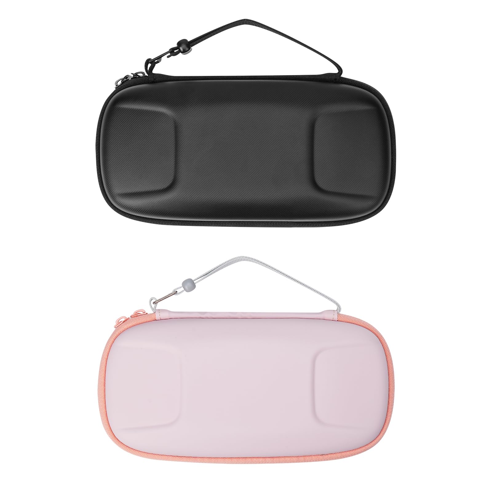 KakuKa 2 Pack Insulin Cooler Hard Travel Case with Ice Brick - Black and Pink