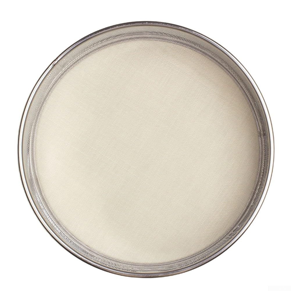 Tamis à farine en acier inoxydable, maille fine de 40 cm, tamis de cuisine pour le sucre, l'huile, facile à nettoyer