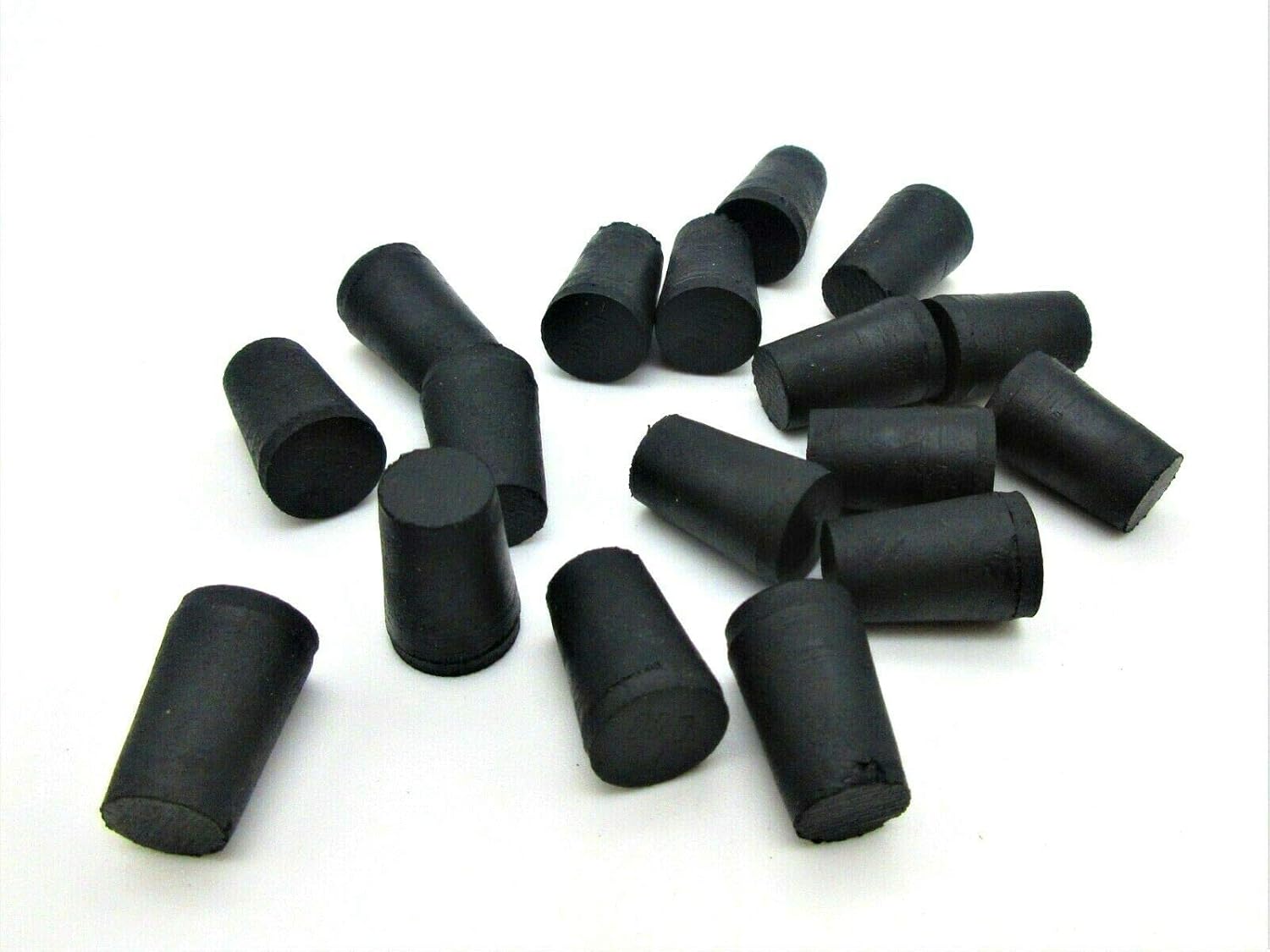 #000 Solid Rubber Stoppers. Lab Tapered Plug Corks. Fits 11/32" to 15/32" ID #TNM12