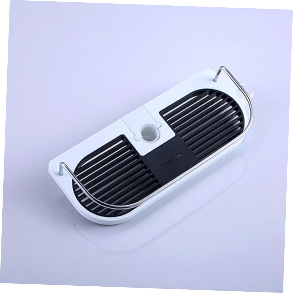 jojofuny Mensola Doccia Facile da Pulire in Abs e Inox senza Foratura Supporto Regolabile e Rimovibile per Bagno per Casa