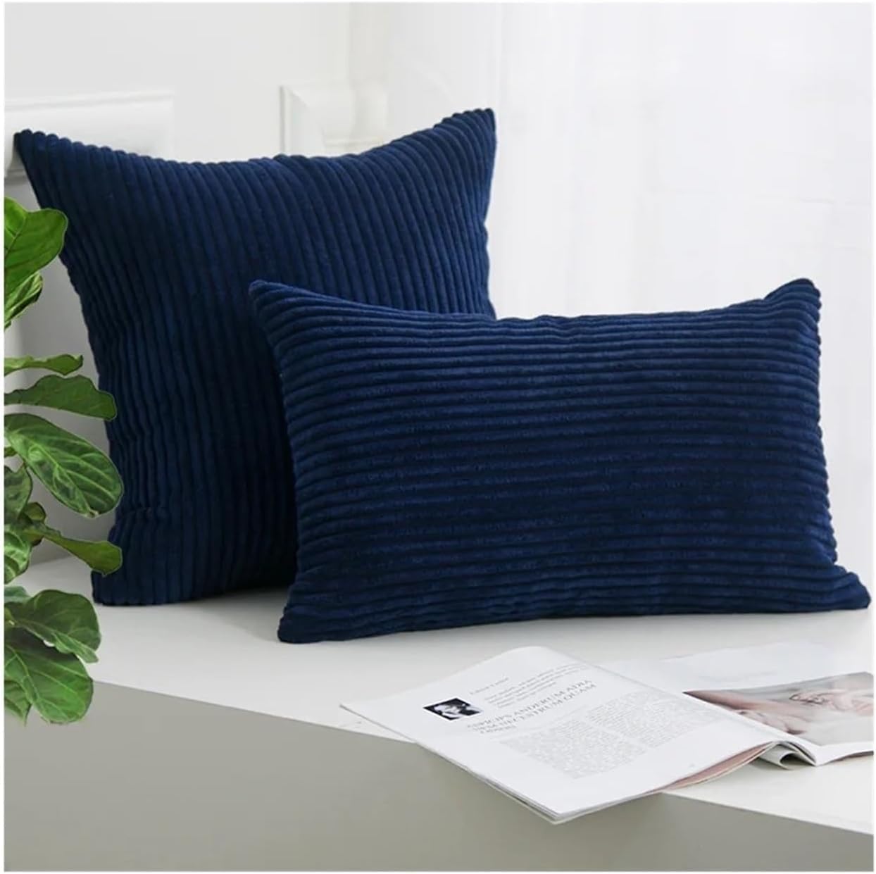 Square Extra-Large Cushion Cover is Soft and Comfortable, Equipped with Invisible Zippers and Decorative Pillowcases, Suitable for Sofa Use.(B,65x65CM)