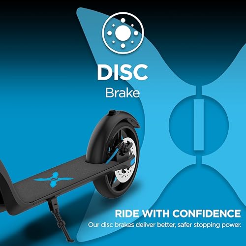 Miniatura 5 de Hover-1 Highlander Pro Scooter eléctrico plegable  Velocidad máxima 18 MPH, rango 18 MI, peso máximo 264 libras, pantalla LCD, freno de mano y luz