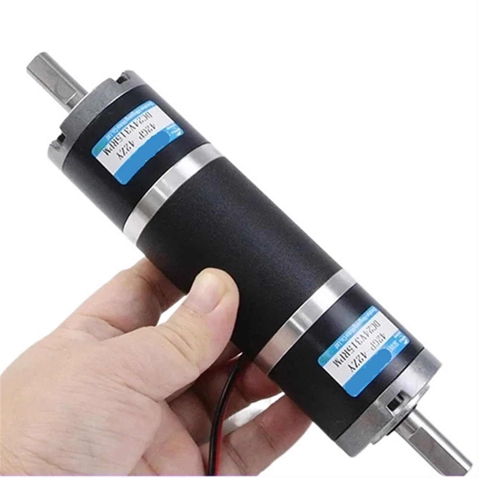 GNQUKEBWH 12V 24V Planetary Gear DC Reduction Motor 42GP-42ZY Dual Shaft Large Torque Adjustable Low speedSmall(12V only motor,120RPM)