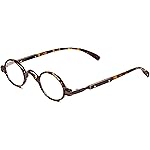 Calabria R314 Unisex Vintage Professor Oval Reading Glasses Blonde Tortoise+3.50