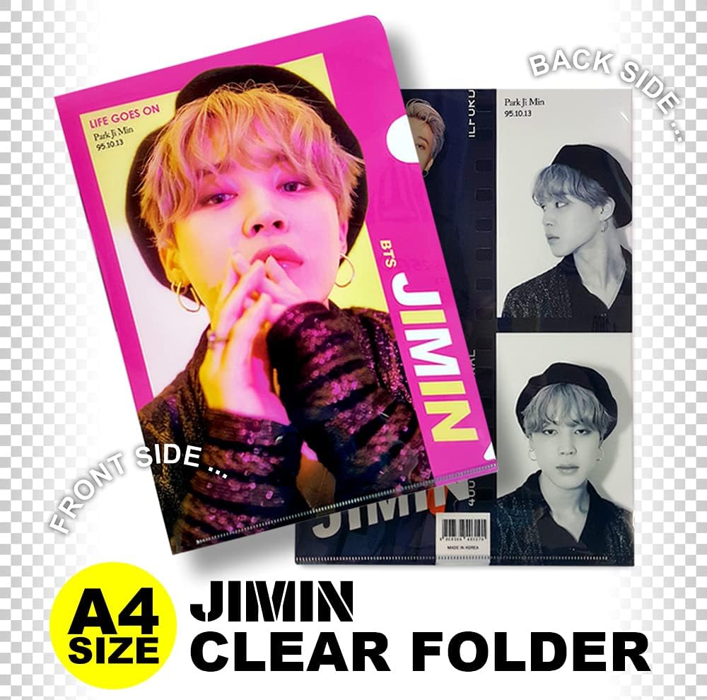 Jimin ジミン 防弾少年団 Bts バンタン クリア フォルダー ファイル Clear Folder File Size グッズ アイドル 芸能人グッズ 通販 Amazon