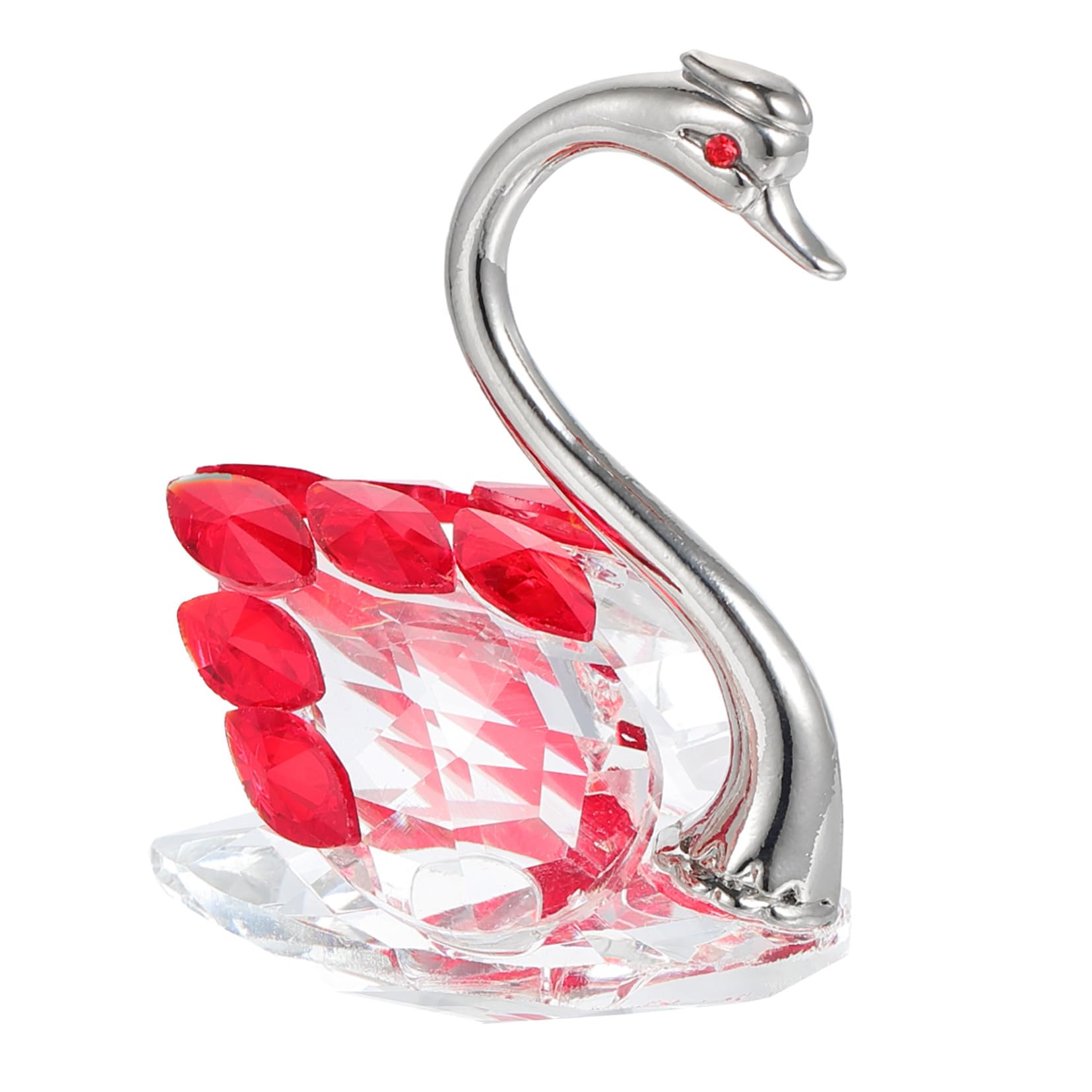 DECHOUS 2pièces Figurine Cygne Cristal Coloré Ornement De Bureau Élégant pour Décoration Intérieure Cristal pour Mariages Et Salons DECHOUS 2pièces Figurine Cygne Cristal Coloré Ornement De Bureau Élégant pour Décoration Intérieure Cristal pour Mariages Et Salons