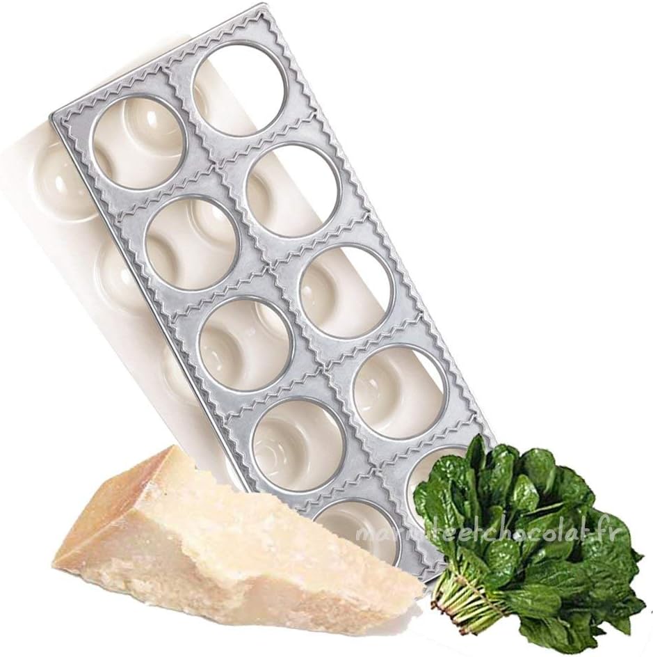 Pasta Party N7893 10-Piece Ravioli Press Kit Square Large