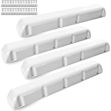 DEDU Dock Bumpers 24/38/48/72 Inch, Boat Dock Bumpers Heavy Duty Post Bumpers, Dock Fender Bumper Guards PVC for Horizontal and Vertical with Screws and Washers Black/White/Gray -1/2/4 Pack