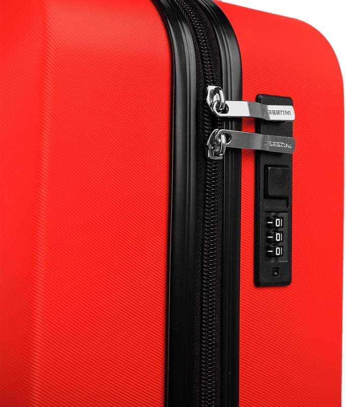 Mala de Viagem Sestini Bordo com Rodas 360° Uno Racer, Vermelho