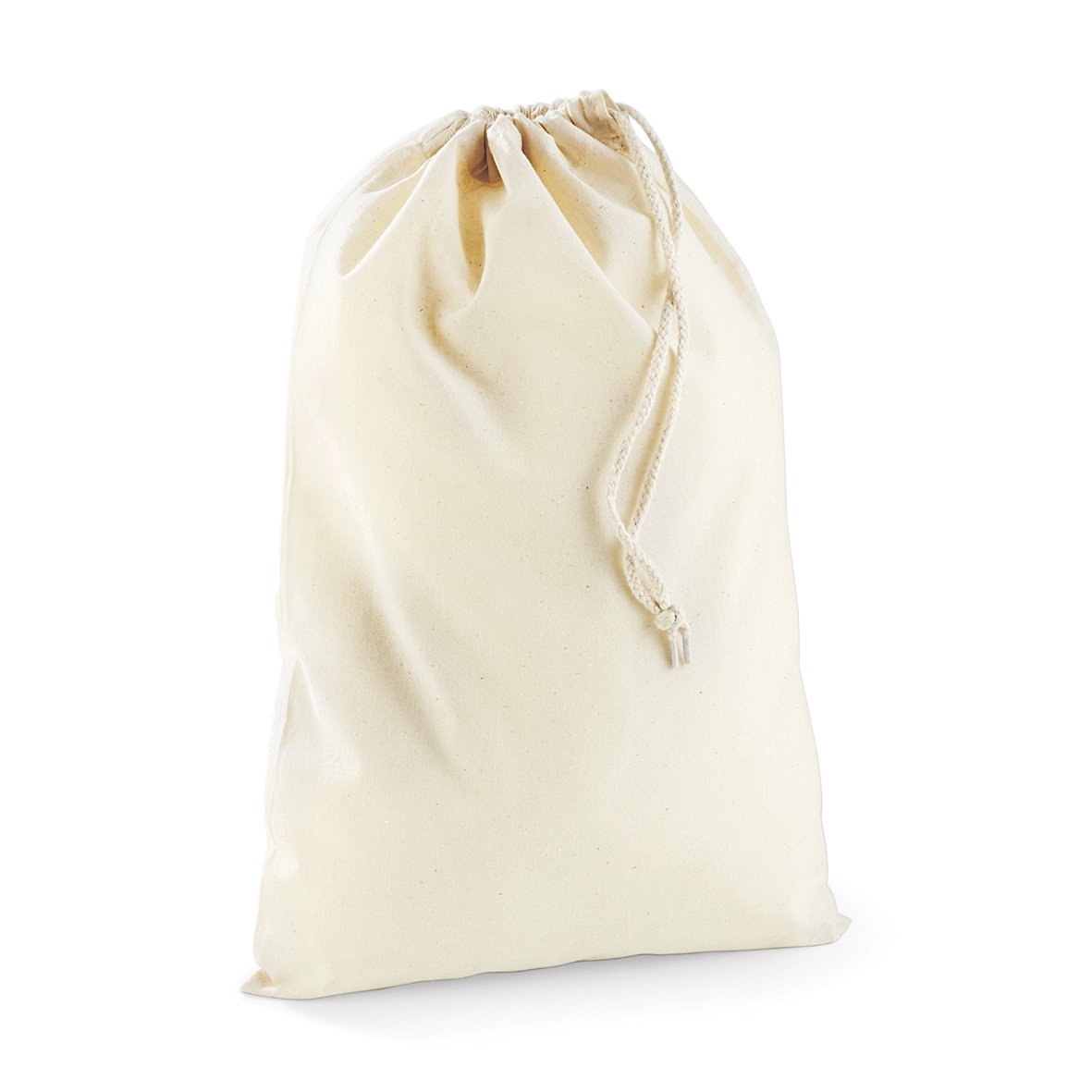 WW Cotton Drawstring Storage Bags For Travel, Clothes, Washing & Laundry In Multiple Sizes (Natural, Small (5 x BAGS))