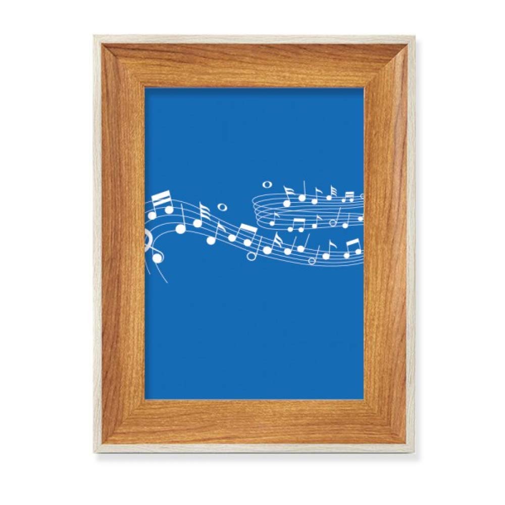 Marco de fotos de madera Azul flappg Musica un regalo emotivo de decoracion multiple de mesa