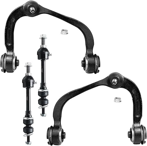 Miniatura 219 de Detroit Axle - Kit de brazos de control frontal RWD para Chrysler 300 Dodge Challenger Charger Magnum, 2 brazos de control superiores 2 rótulas