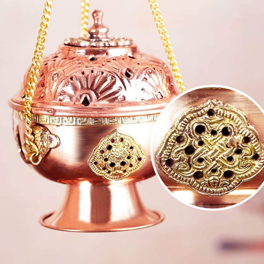 Amazon｜香炉 お香立て 香炉皿 銅ハンギング香炉禅家庭用屋内