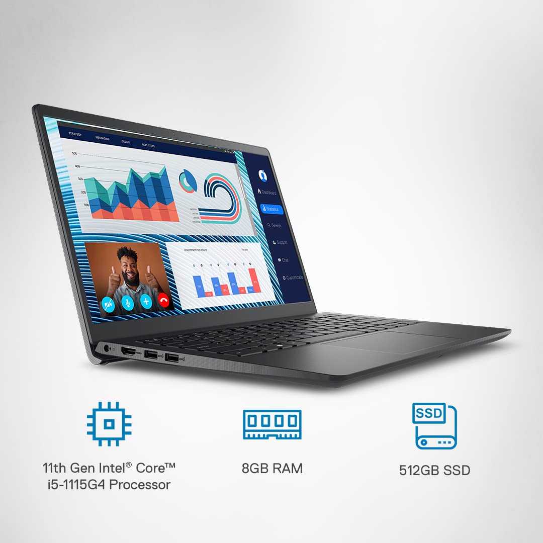 Dell Vostro 3420 Laptop - Intel i5-1135G7, 8GB DDR4 & 512GB SSD