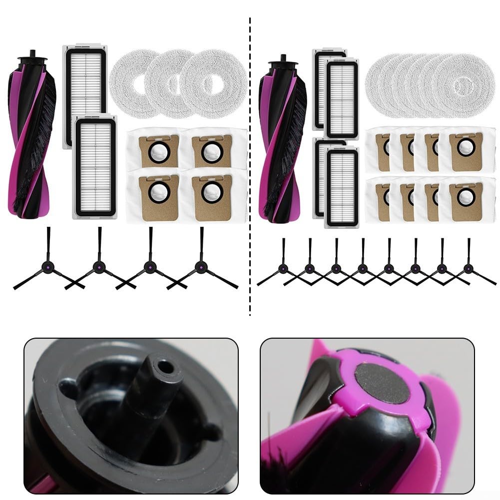 Kit 4 Brosses Latérales Nylon Pour Robot pour airbot L50 Kit(B)