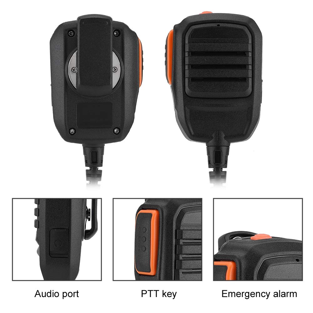 Microfono a Mano HYTERA HYT 3,5 mm Antipolvere Impermeabile Altoparlante Walkie-Talkie Radio CB Nero