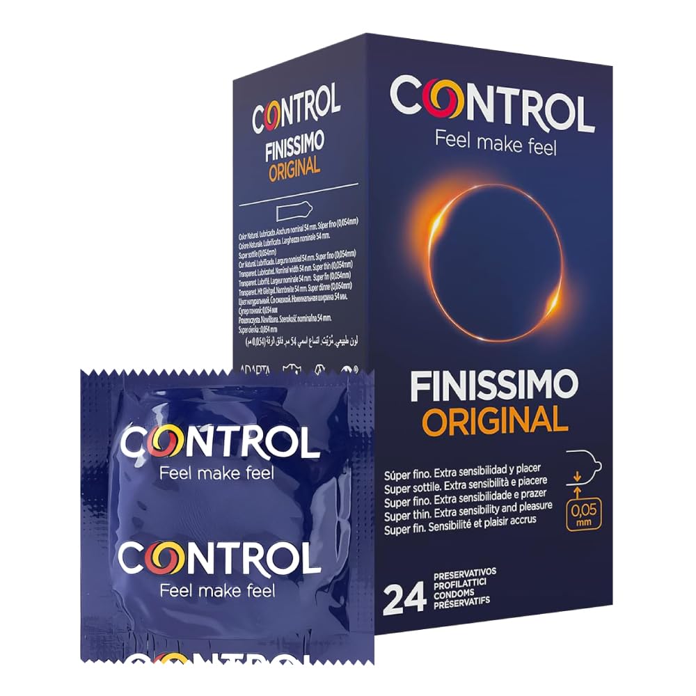 CONTROL FINISSIMO ORIGINAL Superdünne Naturlatex-Kondome (0,05 mm) - 24 Stück.
