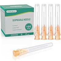 Vista 19 de 100 piezas de accesorios de laboratorio GODCREAT con luer lock de 18Ga y aguja de 1 pulgada, paquete individual estéril para medición científica