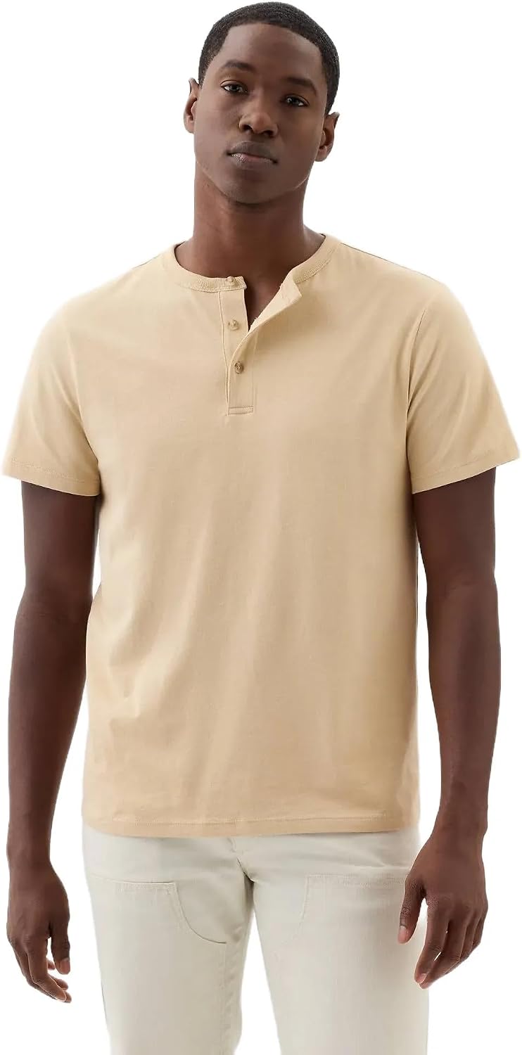 Gap Men's Short Sleeve Everyday Soft Henley