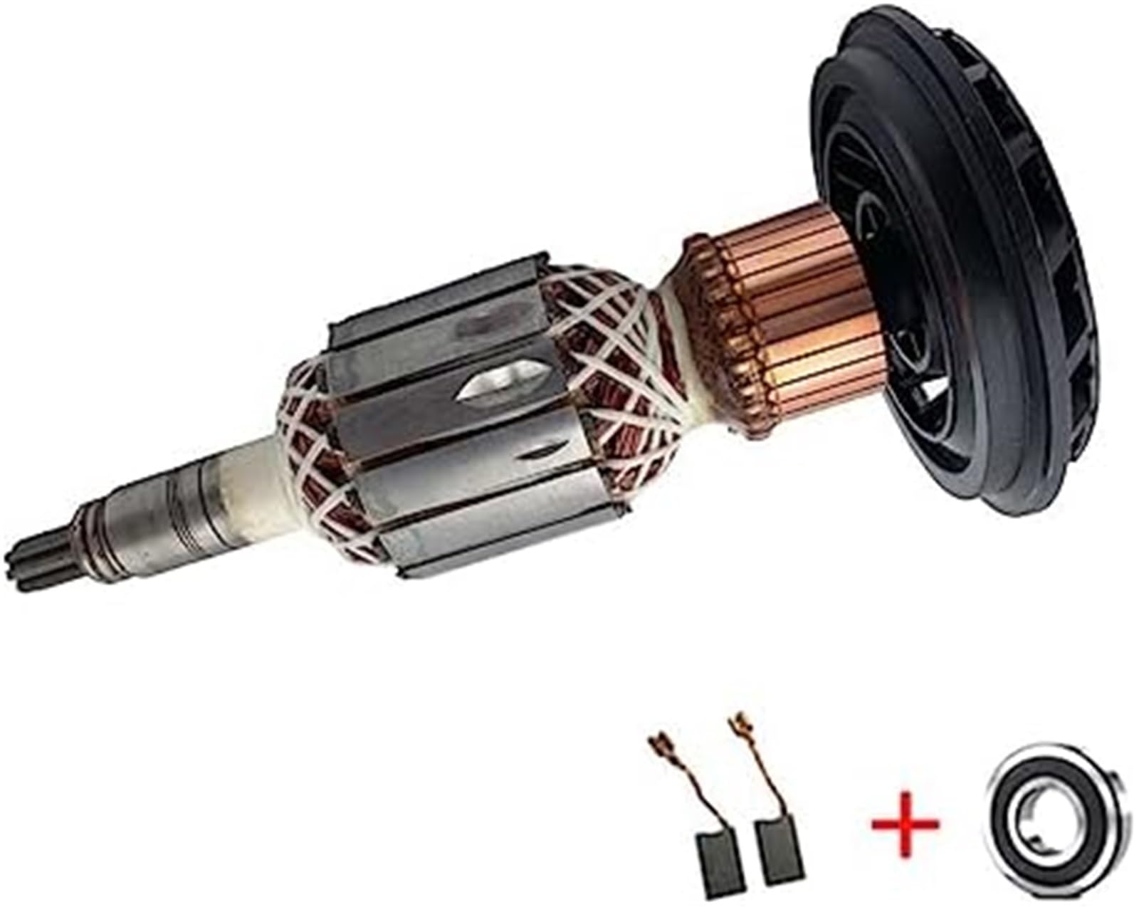 Części zamienne do kotwicy wirnika, do młota wyburzeniowego Bosch GBH11DE GSH11E (wirnik + szczotka węglowa + łożysko) Zamienny zespół wirnika twornika