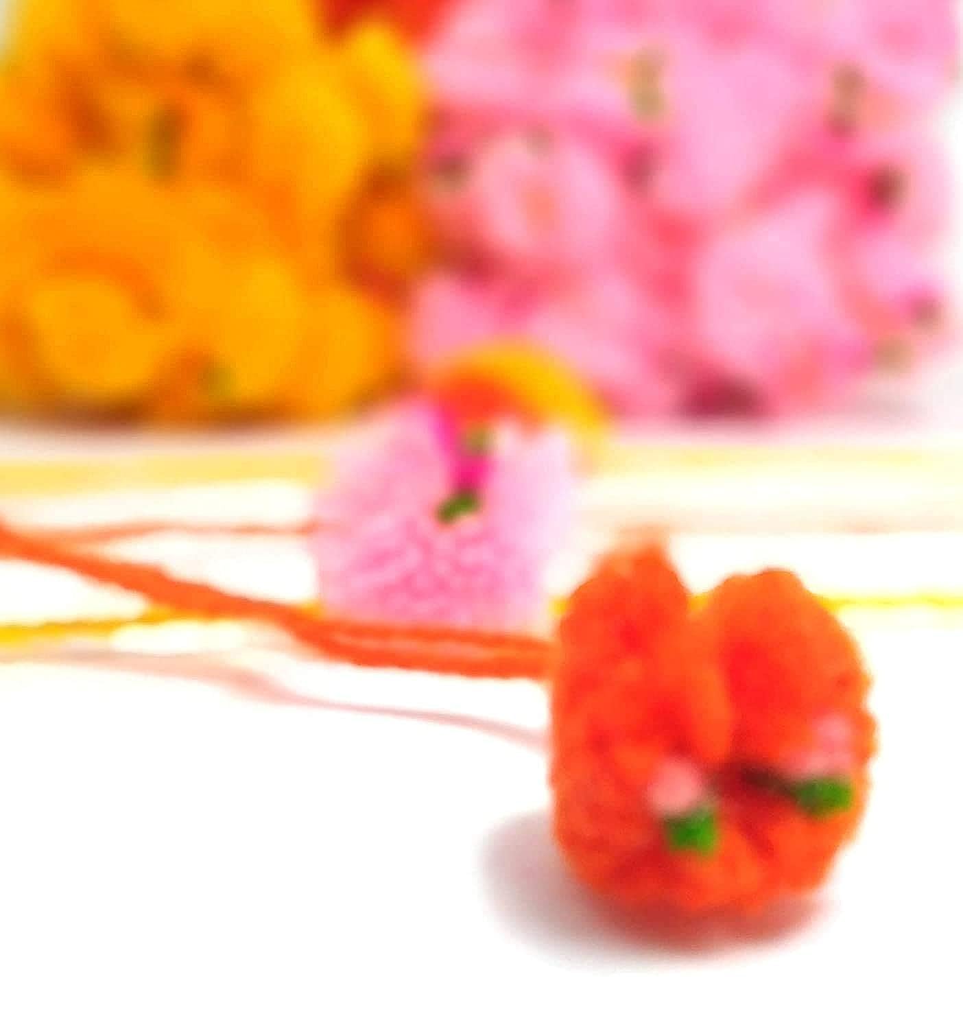 Ram Rakhi Set - 20 Handmade Rakhis with Fridge Magnet -3