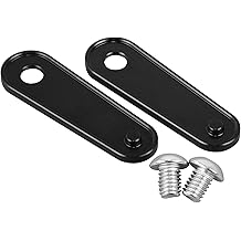 Black Passenger Rear Floorboard Foot Peg Frame Plates for Harley Touring Models 1993-2023,Pair