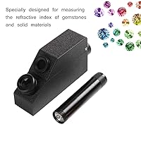 Vista 4 de Refractómetro de gemas, joyería RHG181 1.30-1.81 Refractómetro profesional de gemas de ldentificación con líquido de índice reflectante de 0.1 fl oz