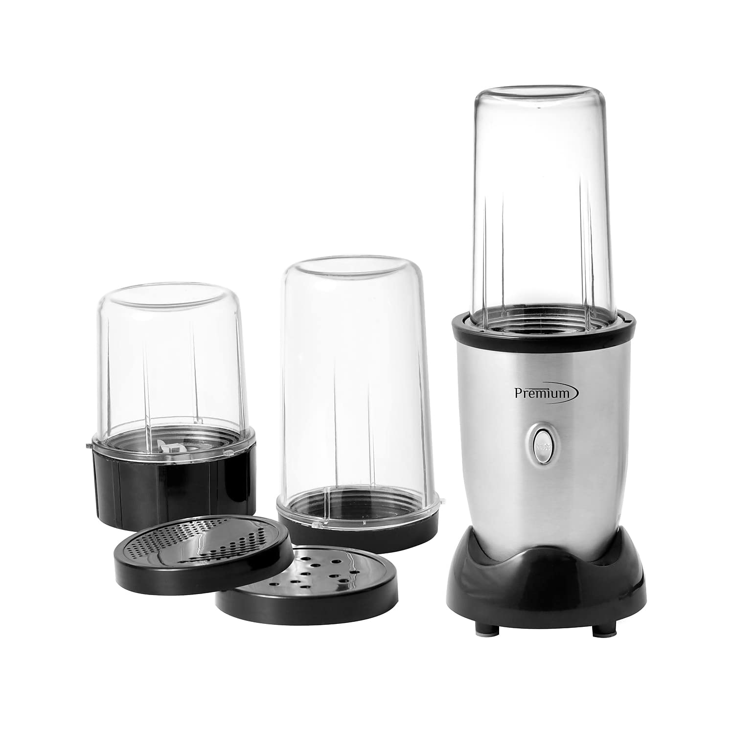 Premium Levella 8 oz Capacity 9 Piece Personal Blender Silver PB312