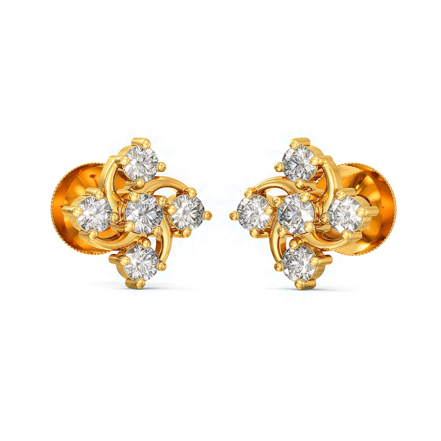 Joyalukkas Women 22K (916) Petal Shimmer Earring (B0CVB6YFS3) Amazon Price History, Amazon Price Tracker